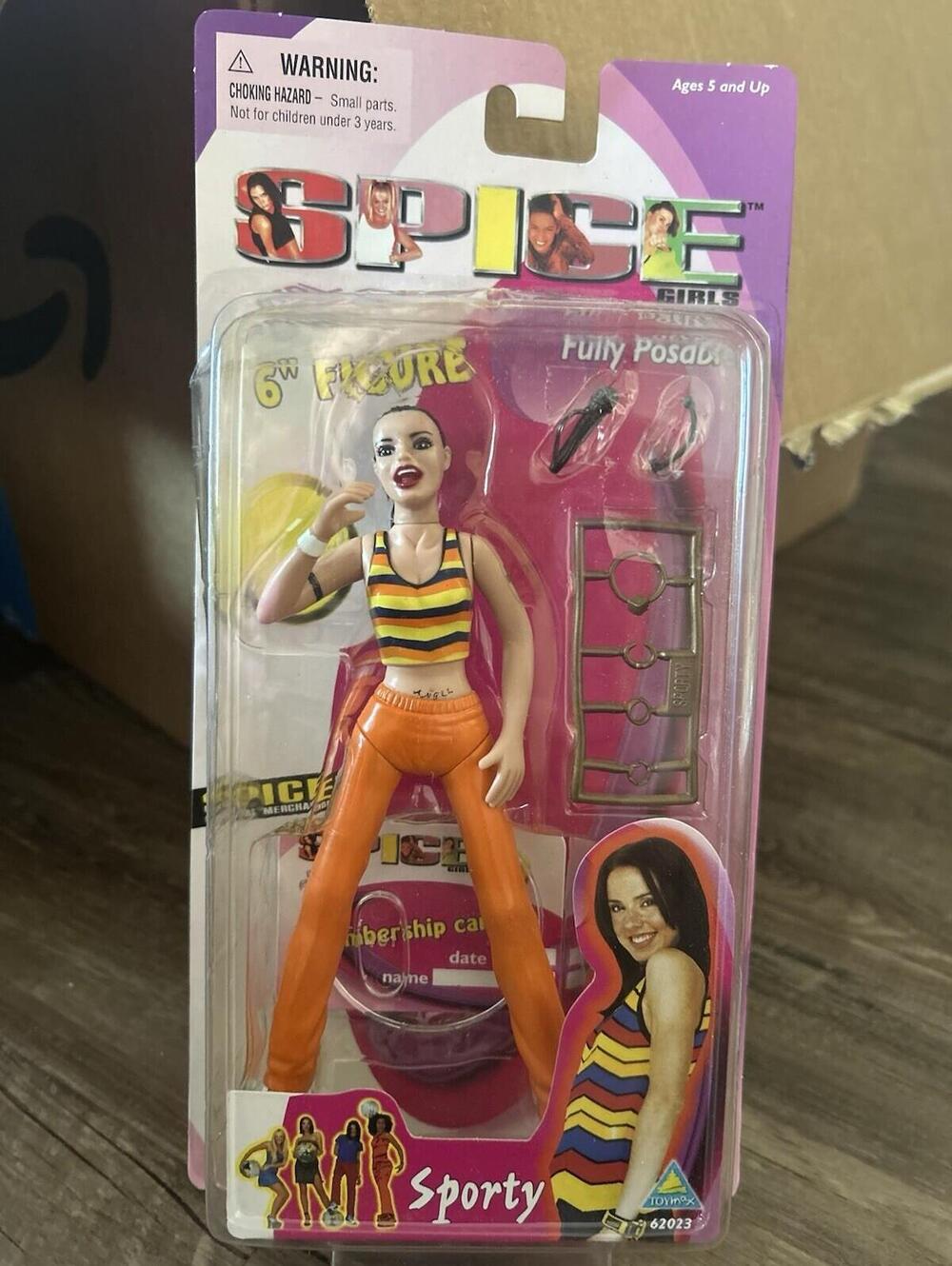 Toymax 1998 Vintage Sporty Spice 6” Poseable Doll